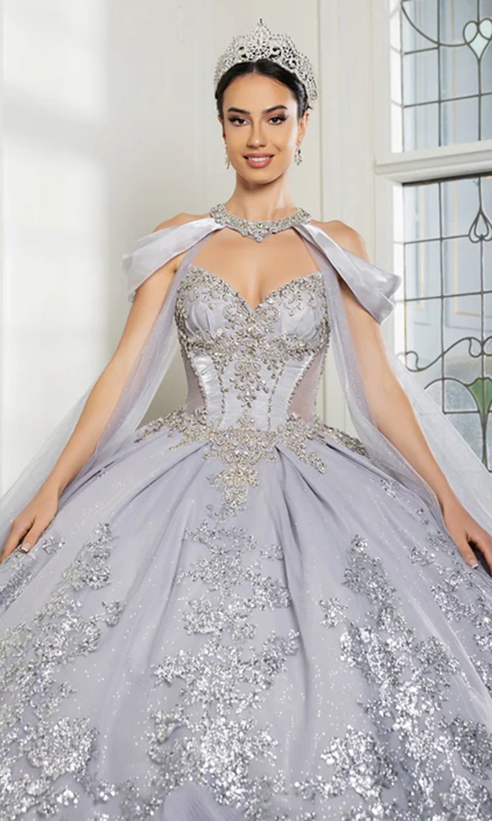 May Queen LK284 - Strapless Beaded Corset Ballgown Quinceanera Dresses