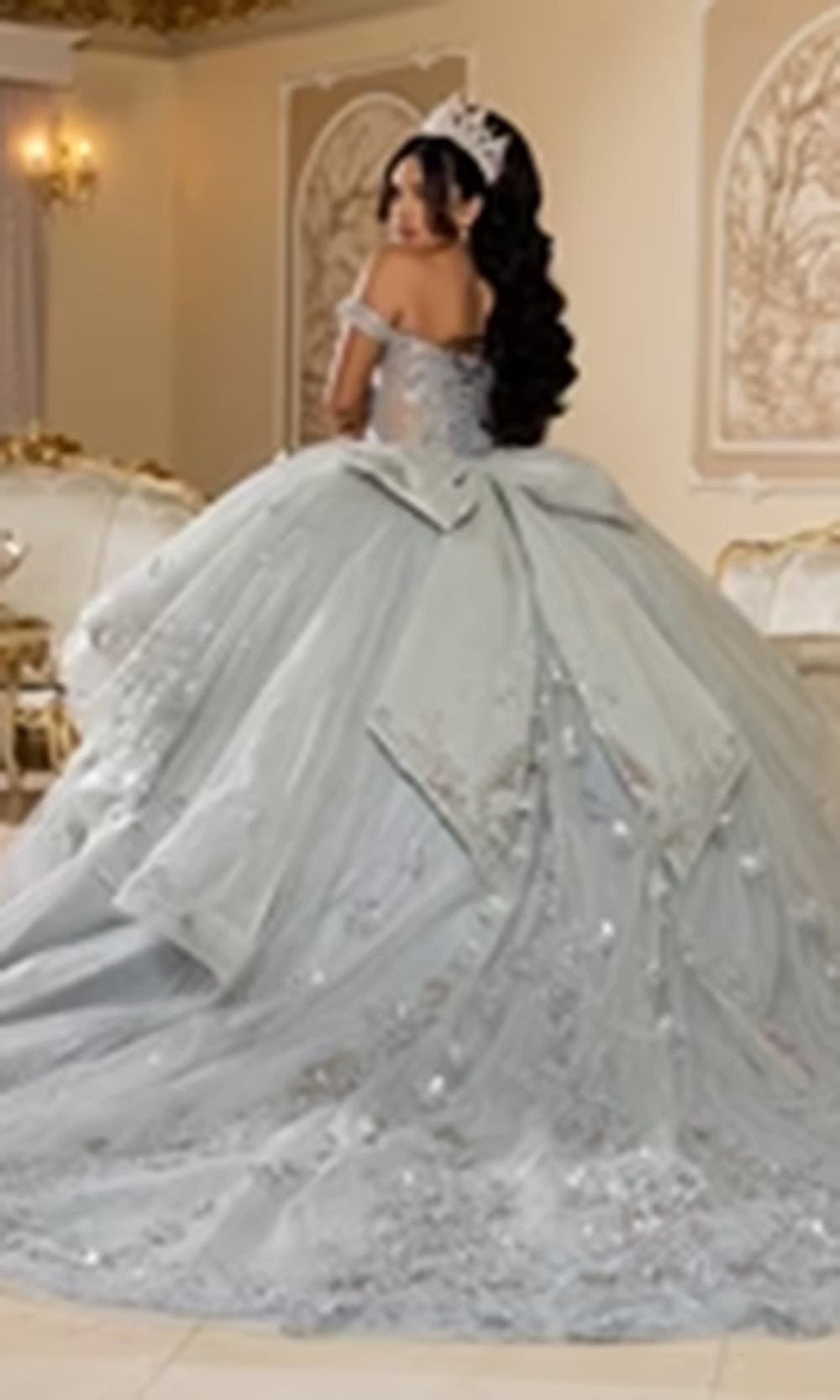 May Queen LK293 - Sweetheart Neck Oversized Bow Ballgown