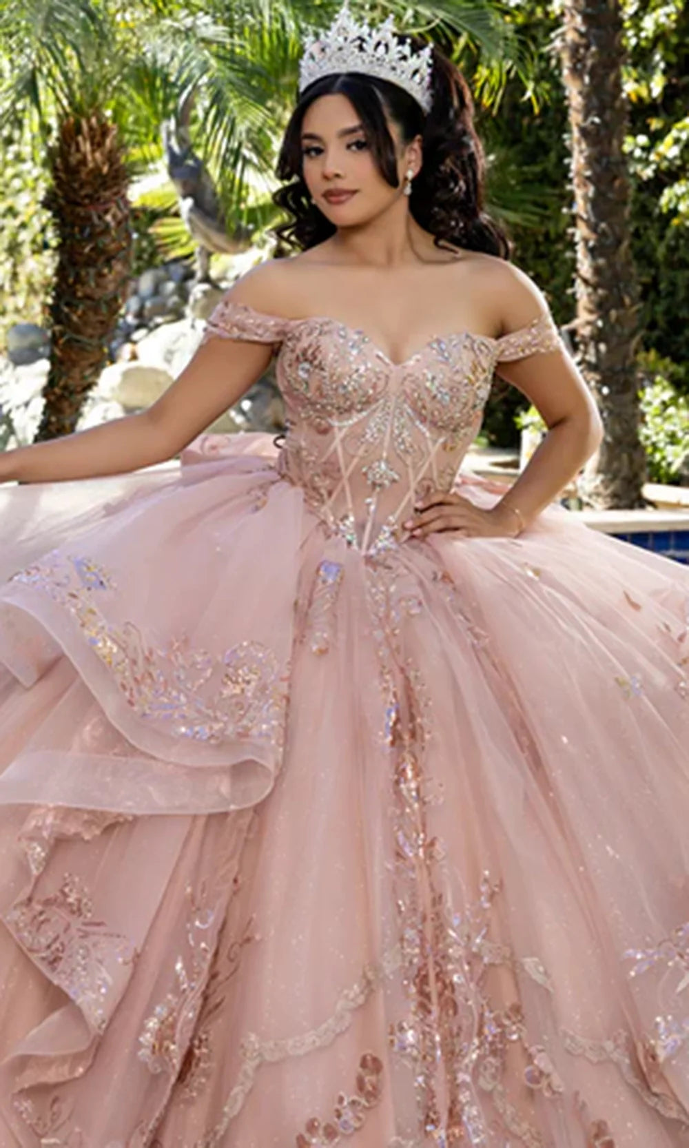 May Queen LK293 - Sweetheart Neck Oversized Bow Ballgown