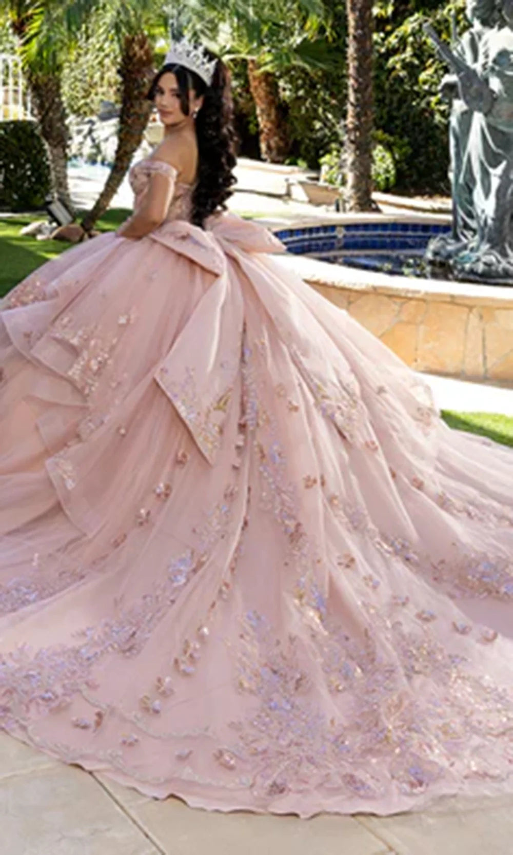 May Queen LK293 - Sweetheart Neck Oversized Bow Ballgown