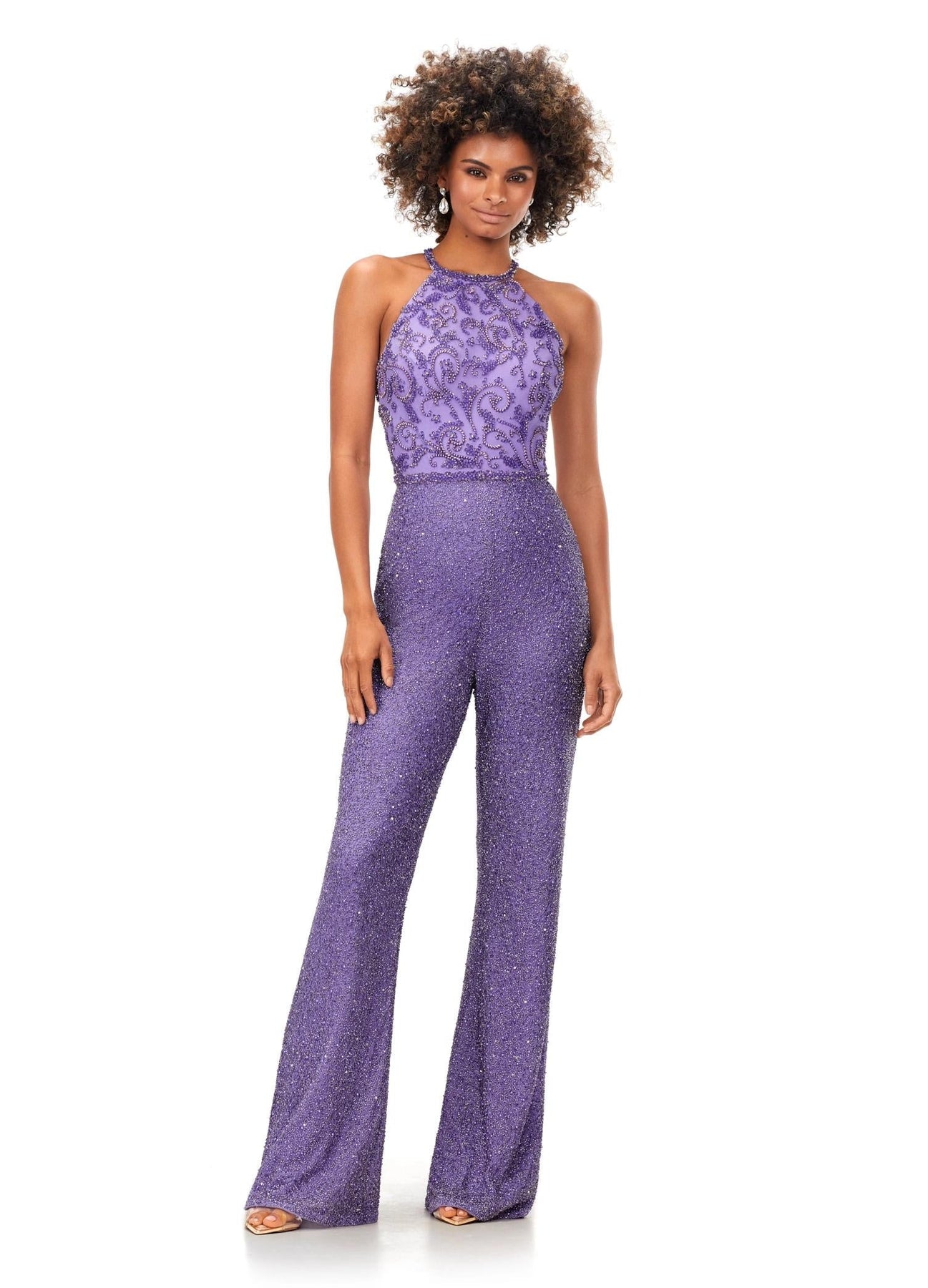 Ashley Lauren 11339 - Halter Jumpsuit