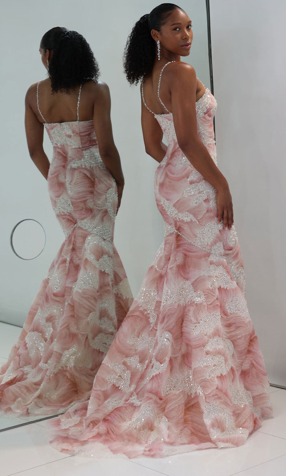 MNM COUTURE M1133 - Sweetheart Embellished Evening Gown Prom Dresses Red