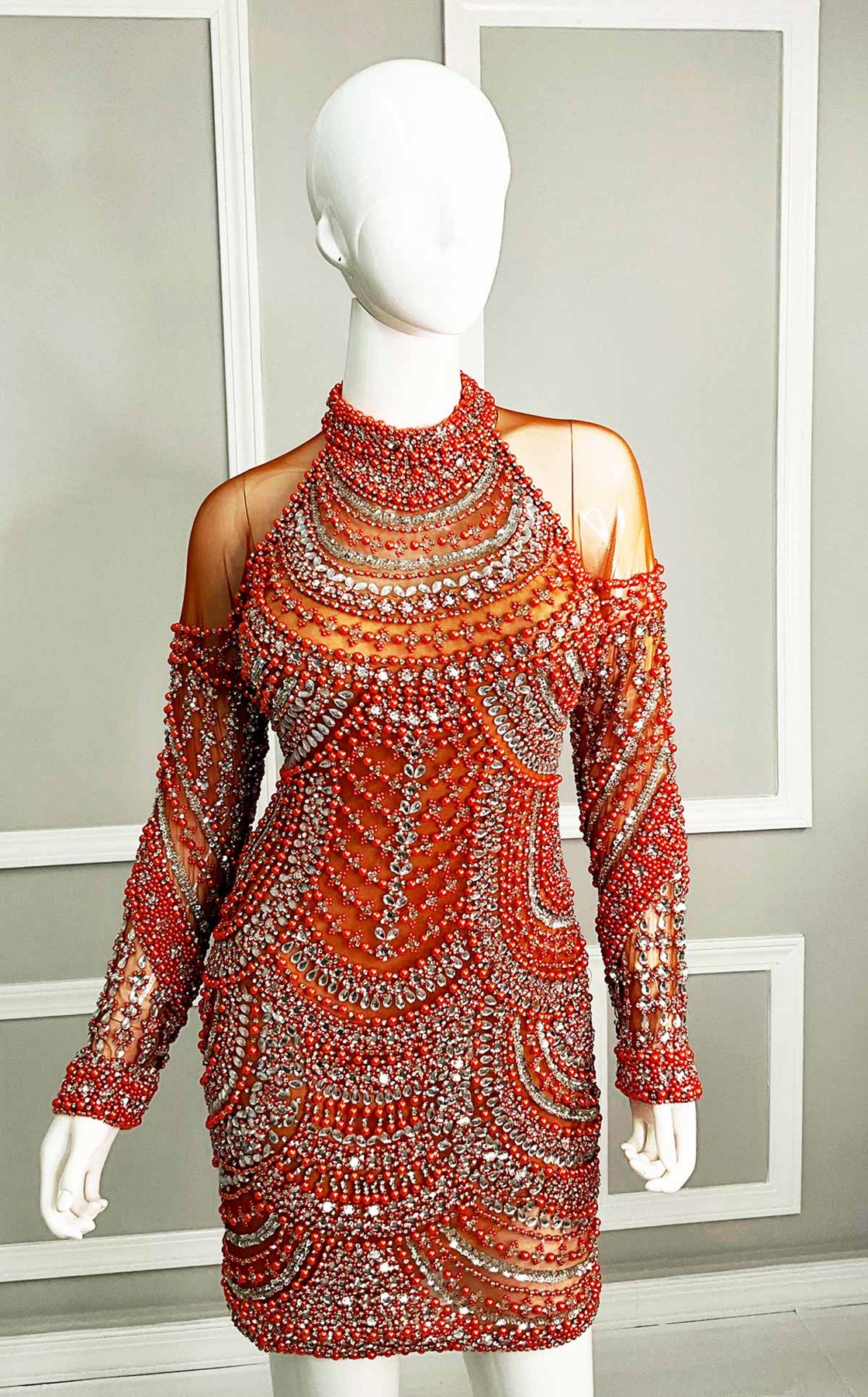 MNM Couture M1143 - Sleeveless Embellished Cocktail Dress
