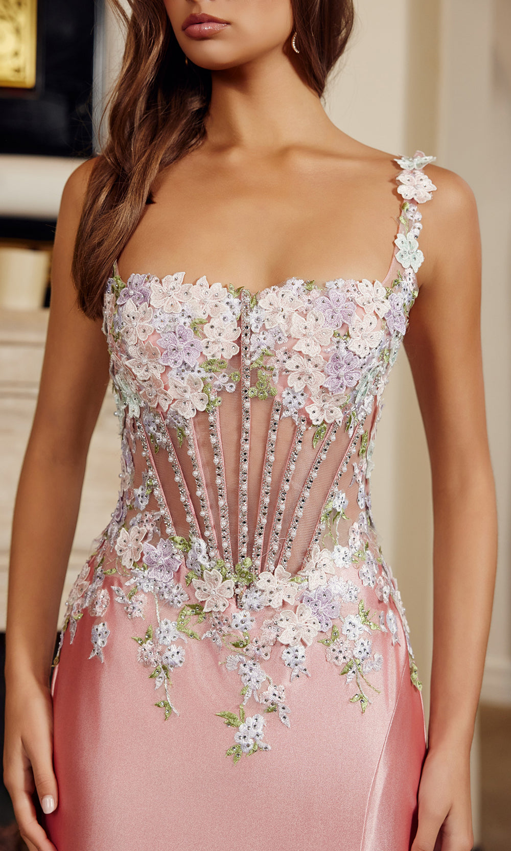 Nox Anabel M1755 - Lace Up Back Formal Dress Prom Dresses