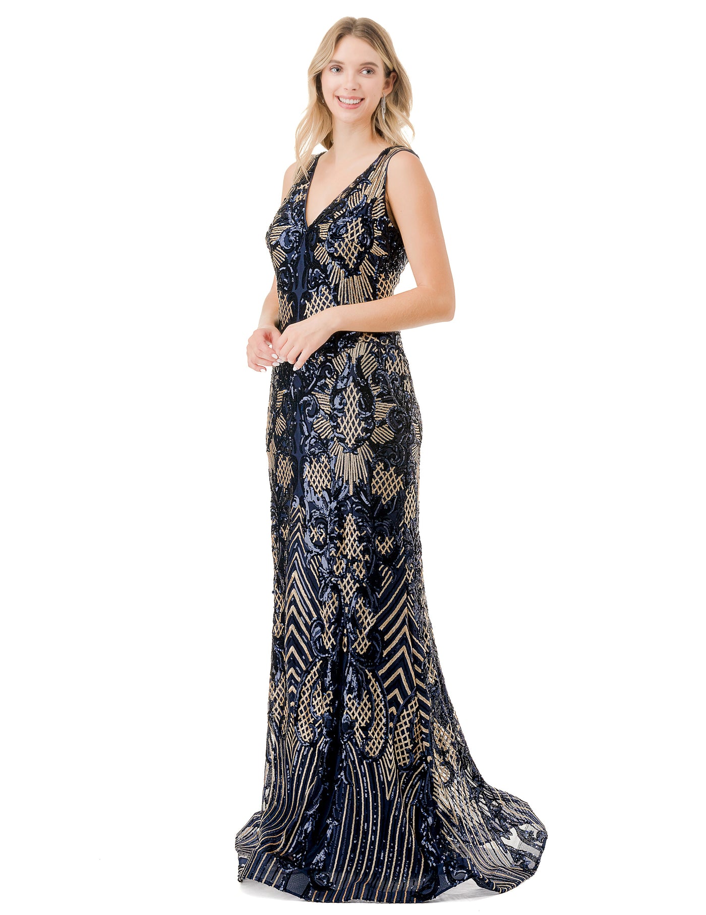 Trevi Collection M2803Y - Mermaid Evening Gown