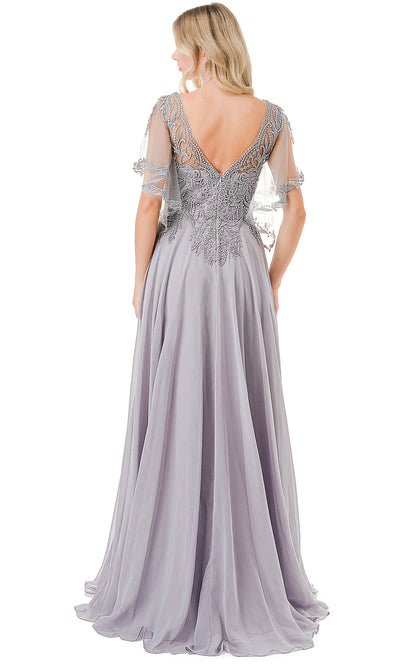 Aspeed Design M2911F - Sheer Flutter Sleeve Evening Gown Special Occasion Dresses
