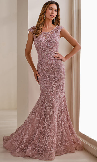 Montage by Mon Cheri M3109 - Cap Sleeve Mermaid Lace Gown Mother of the Bride Dresses