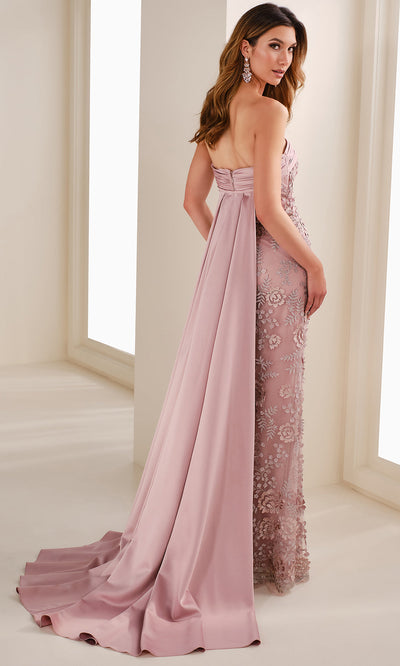 Montage by Mon Cheri M3110 - Embroidered Tulle Straight Neckline Gown Mother of the Bride Dresses