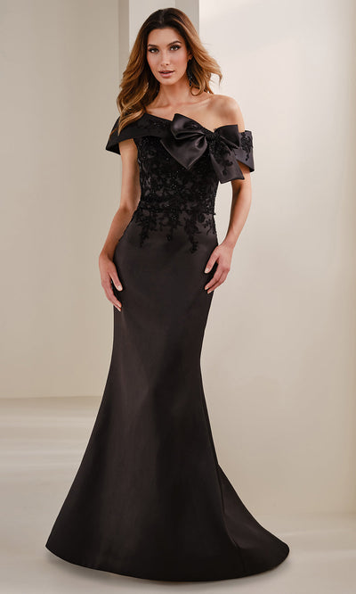 Montage by Mon Cheri M3111 - Lace Appliqued Mermaid Evening Gown Mother of the Bride Dresses