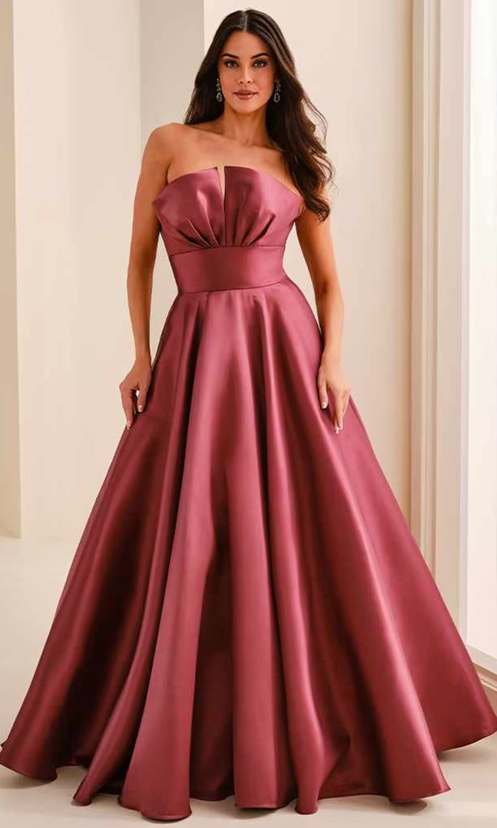 Montage by Mon Cheri M3226 - Empire Waist A-Line Dress with Pockets Evening Dresses in Purple  