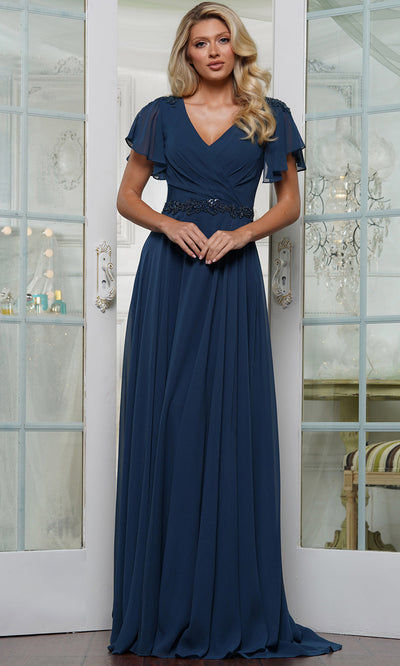Marsoni by Colors M328 - Flutter Sleeve Chiffon Evening Dress Special Occasion Dress
