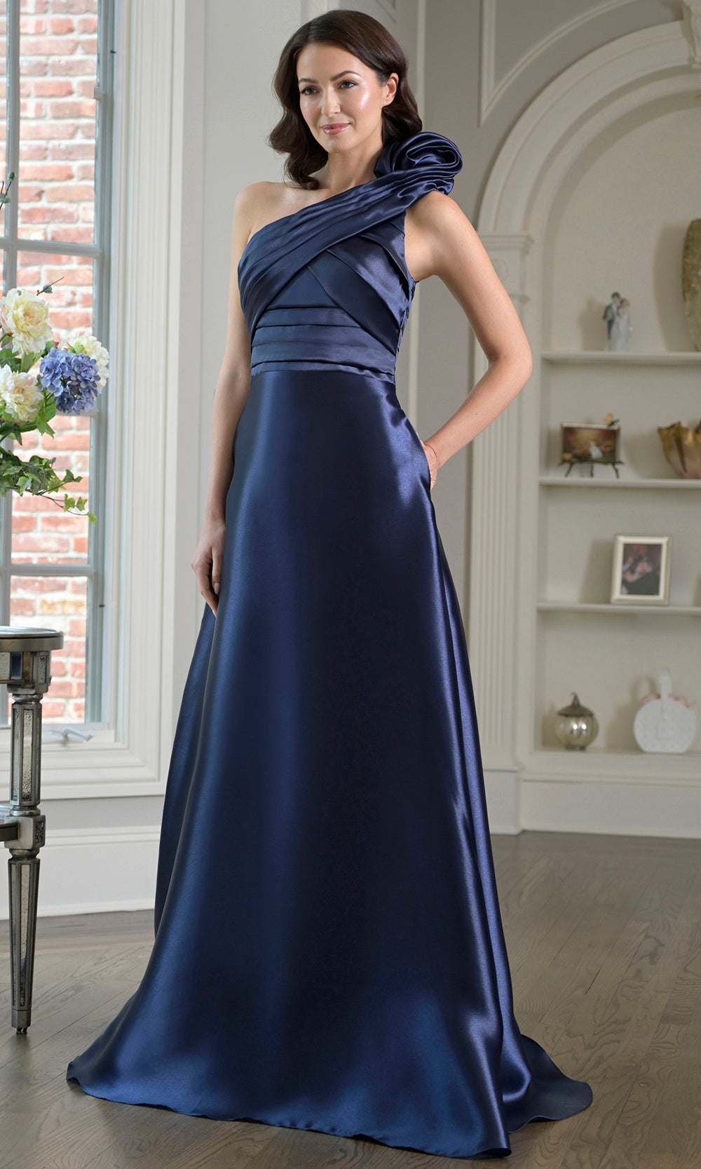 Marsoni by Colors M331 - Pleated Bodice A-Line Organza Gown Formal Gowns