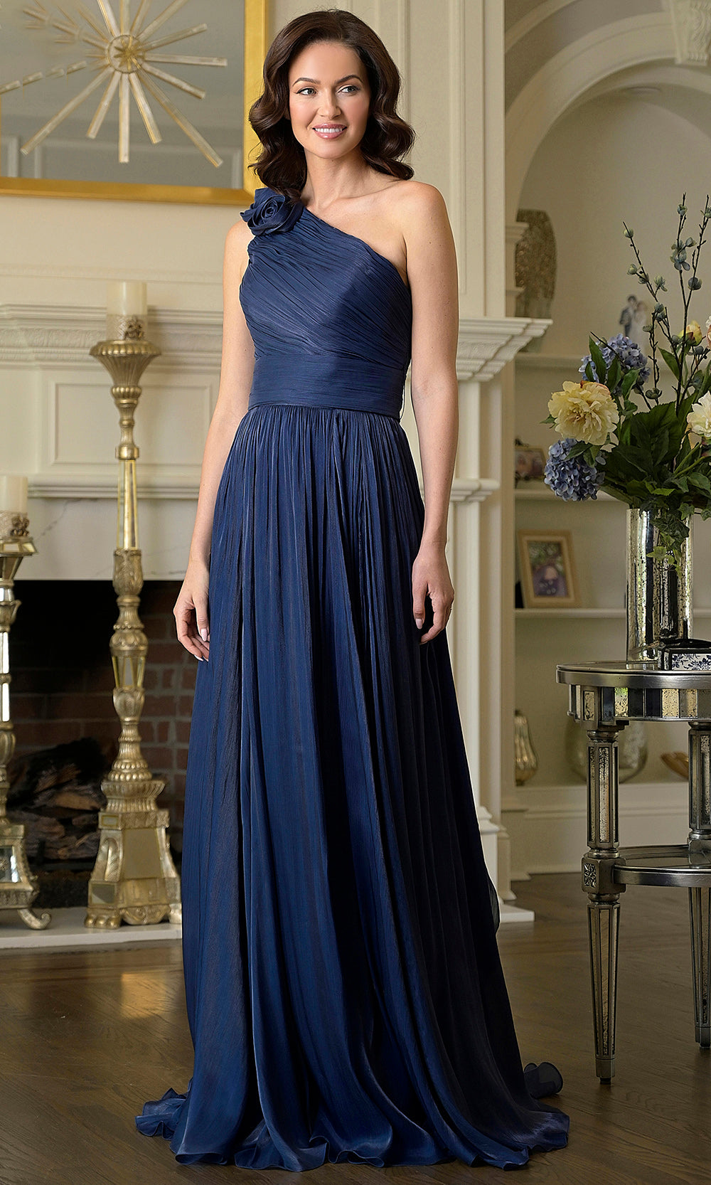 Marsoni by Colors M332 - Elegant Chiffon A-line Evening Gown Formal Gowns
