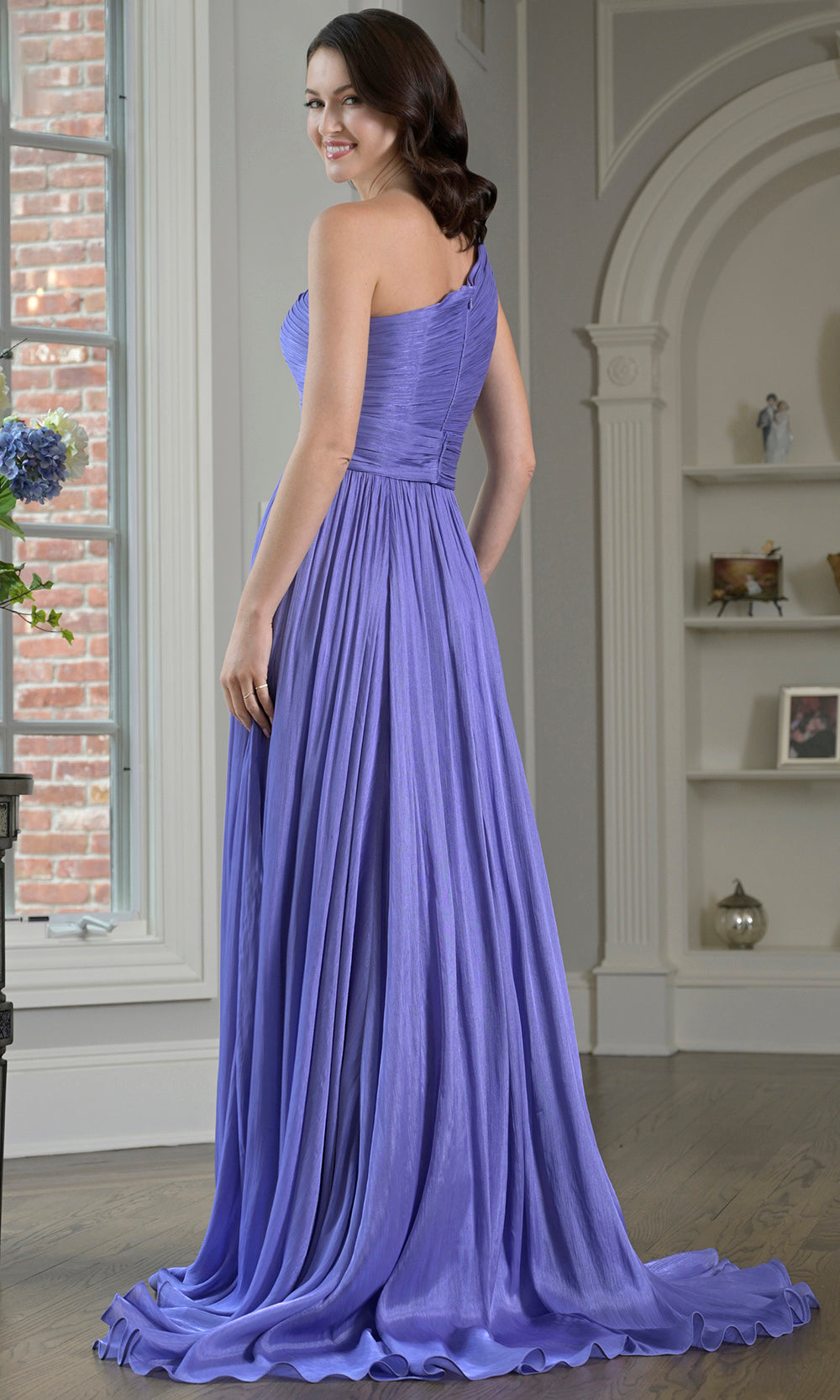 Marsoni by Colors M332 - Elegant Chiffon A-line Evening Gown Formal Gowns
