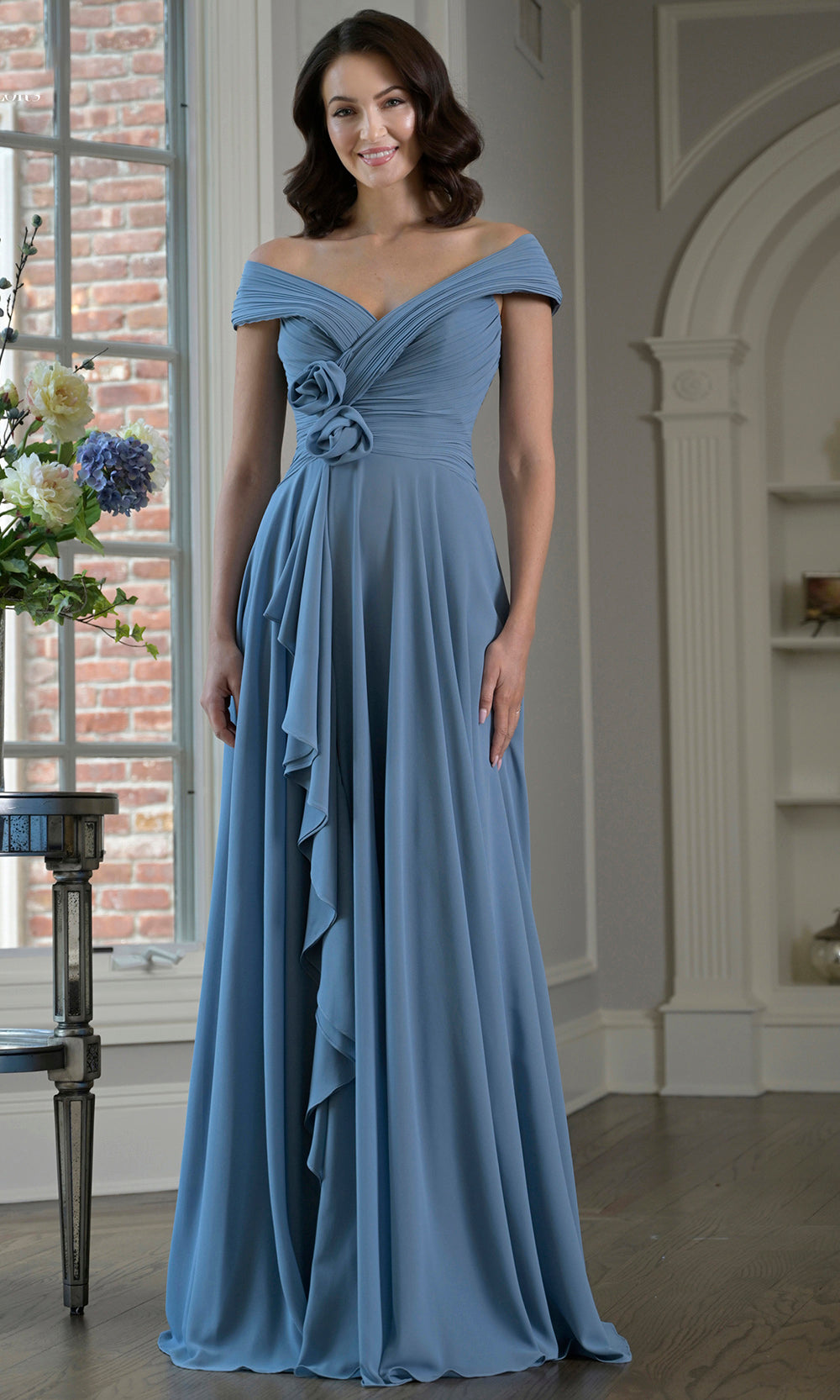 Marsoni by Colors M333 - Wrap Bodice A-Line Formal Gown Formal Gowns