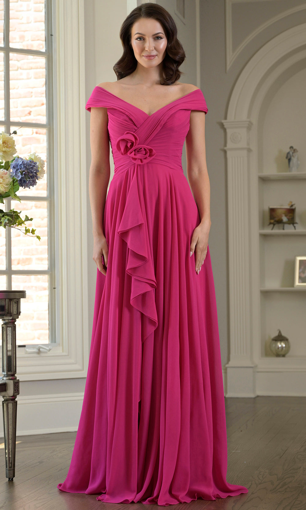 Marsoni by Colors M333 - Wrap Bodice A-Line Formal Gown Formal Gowns