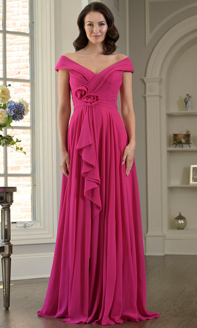 Marsoni by Colors M333 - Wrap Bodice A-Line Formal Gown Formal Gowns