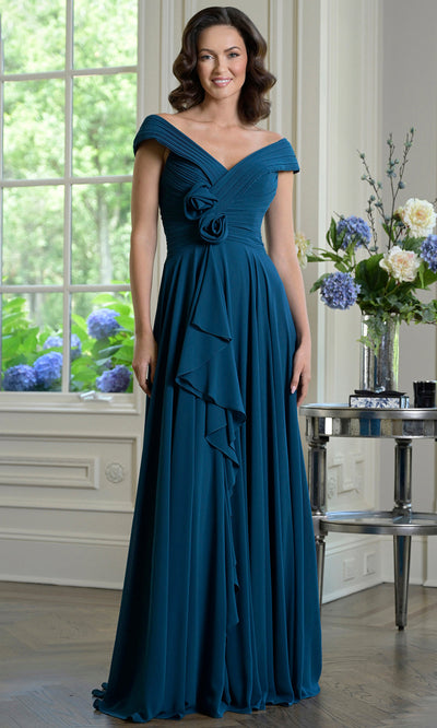 Marsoni by Colors M333 - Wrap Bodice A-Line Formal Gown Formal Gowns