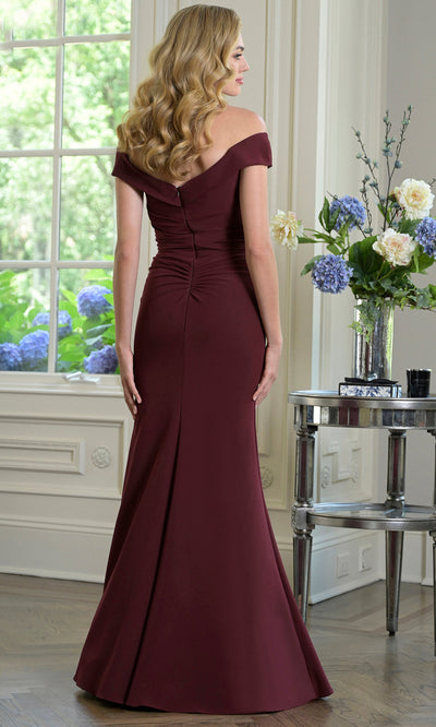 Marsoni by Colors M342 - Long Sheath Gown with Ruched Bodice Formal Gowns