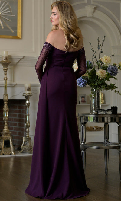 Marsoni by Colors M344 - Long Off Shoulder Ruched Gown Formal Gowns