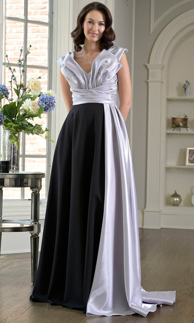 Marsoni by Colors M345 - Ruched Bodice A-line Evening Gown Formal Gowns