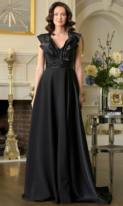 Marsoni by Colors M345 - Ruched Bodice A-line Evening Gown Formal Gowns