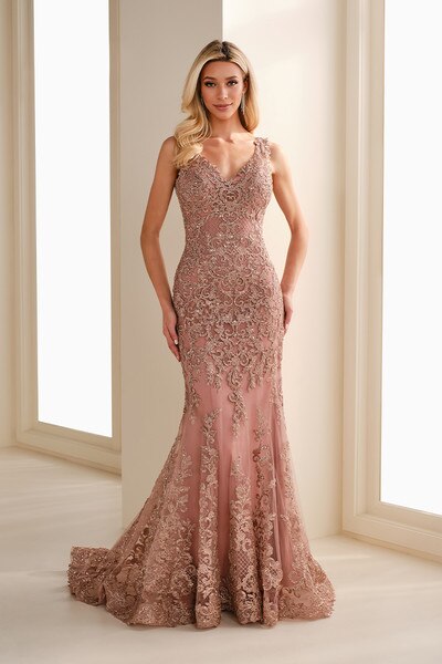 Montage by Mon Cheri M906 - Sleeveless Beaded Evening Dress