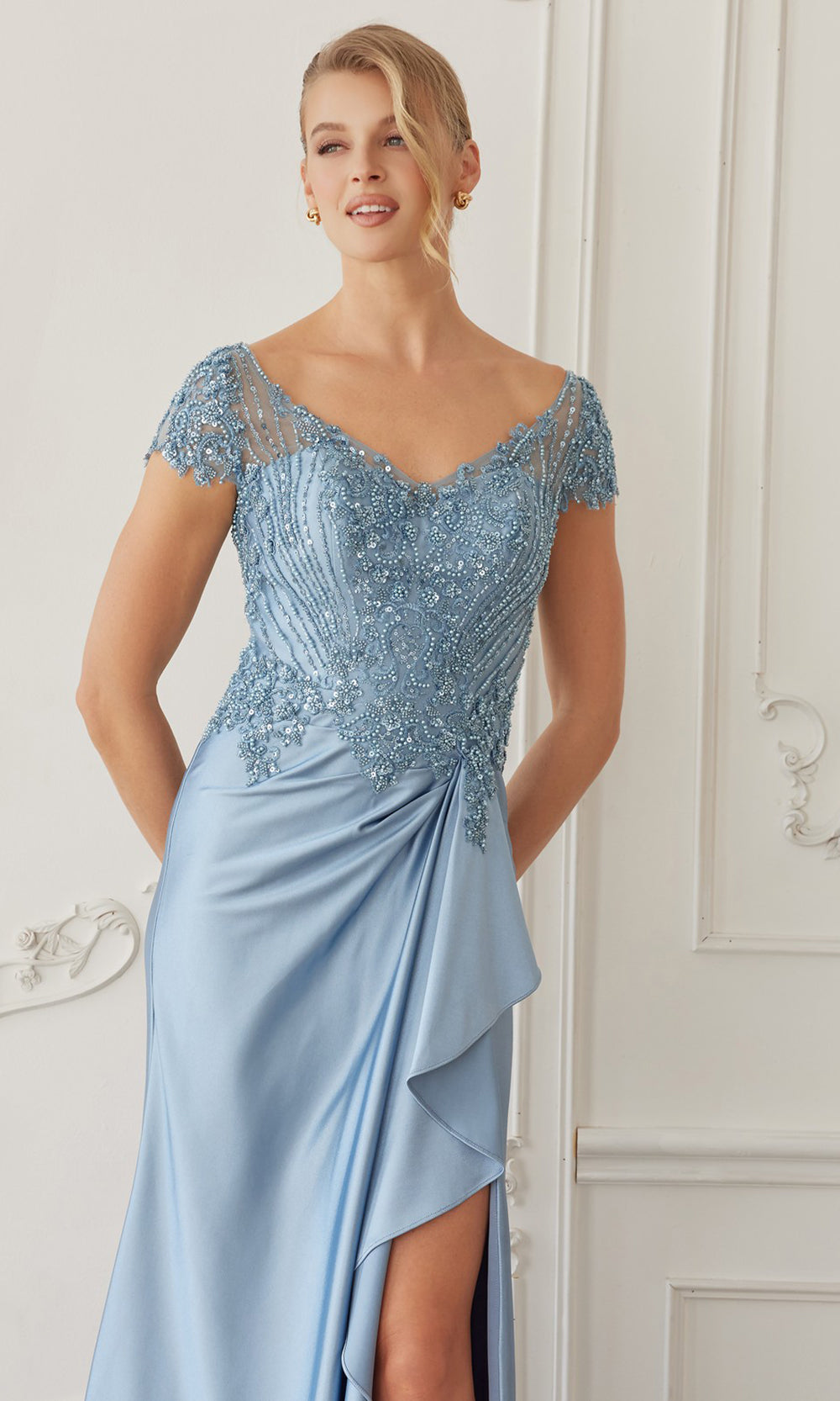 Nox Anabel MD155 - Cap Sleeve Formal Dress Mother of the Bride Dresses