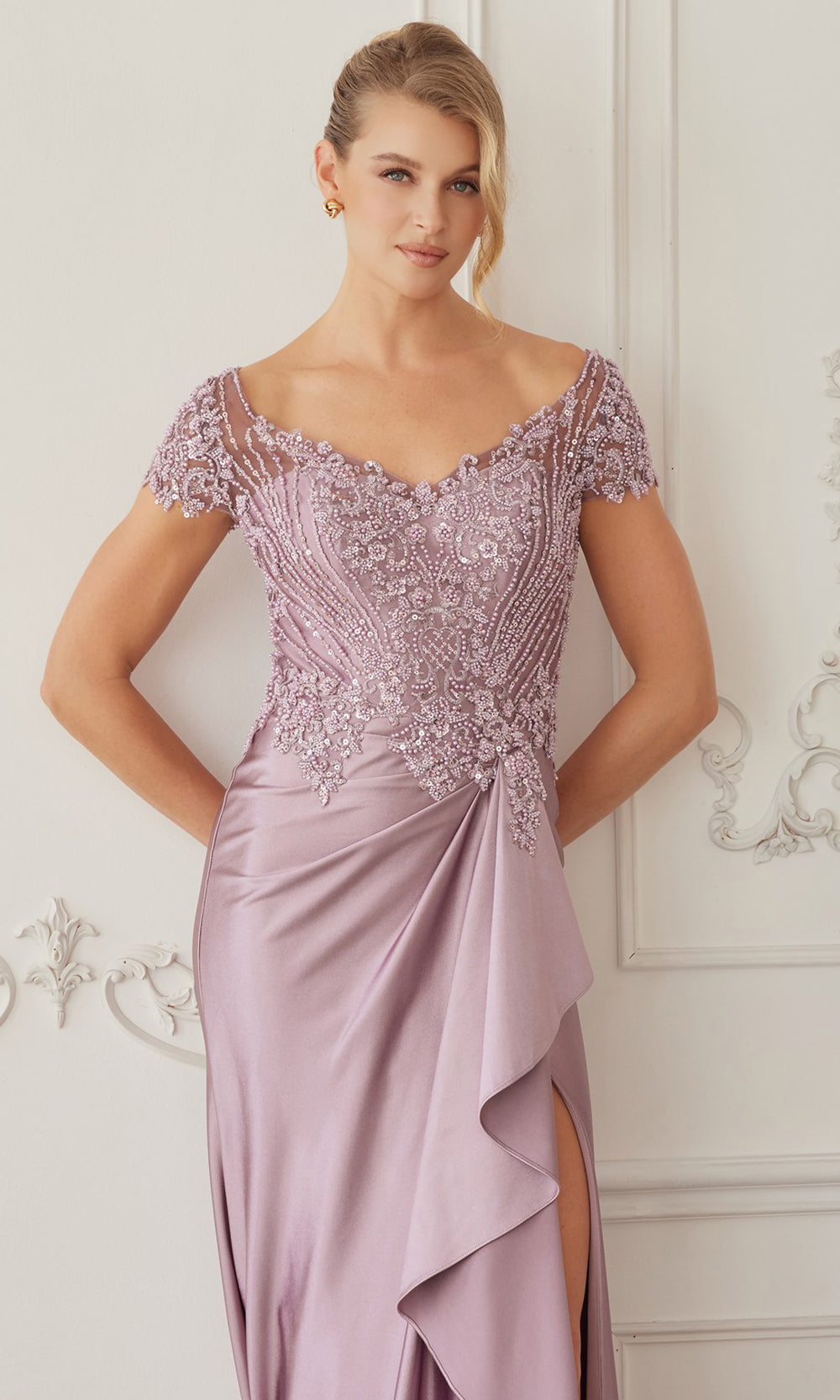 Nox Anabel MD155 - Cap Sleeve Formal Dress Mother of the Bride Dresses