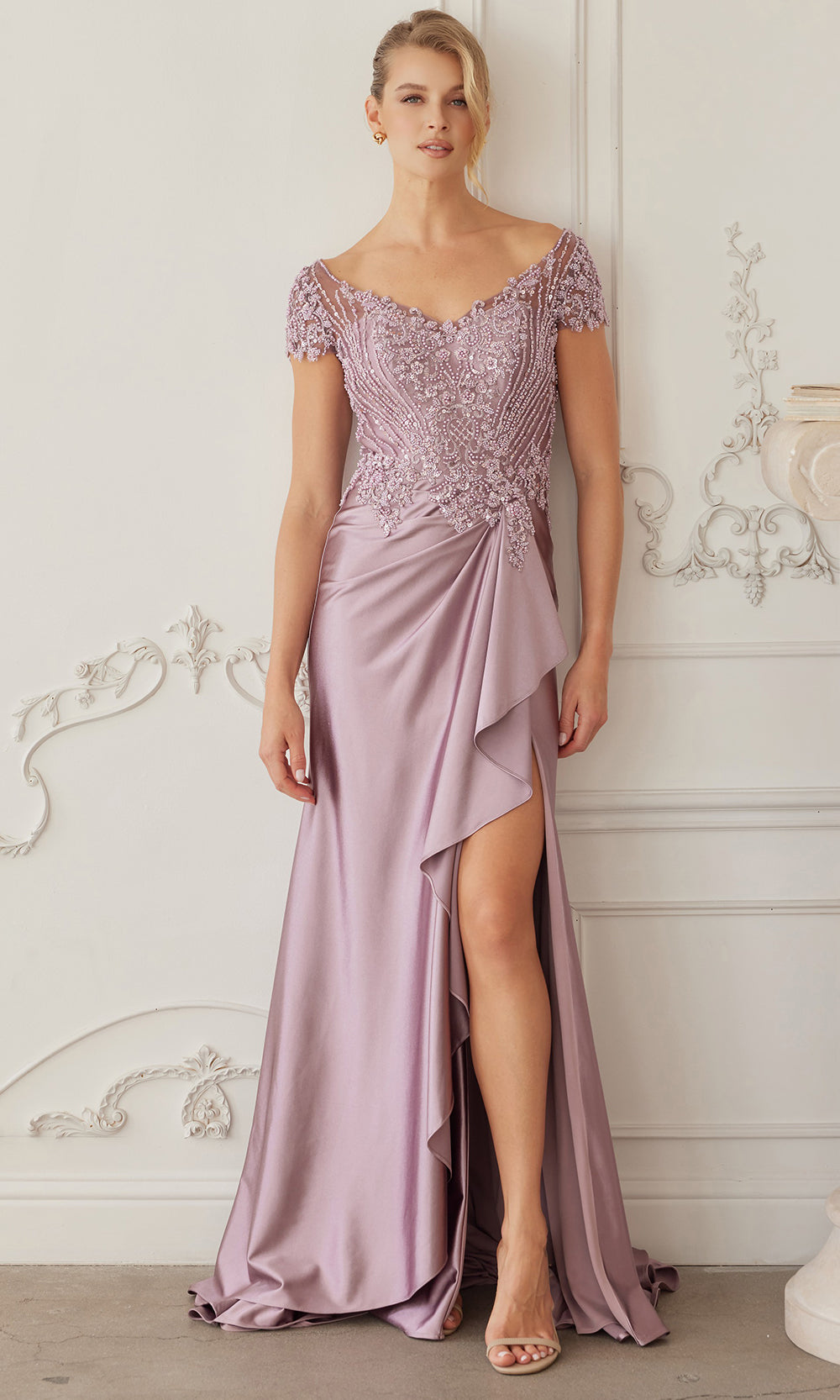 Nox Anabel MD155 - Cap Sleeve Formal Dress Mother of the Bride Dresses