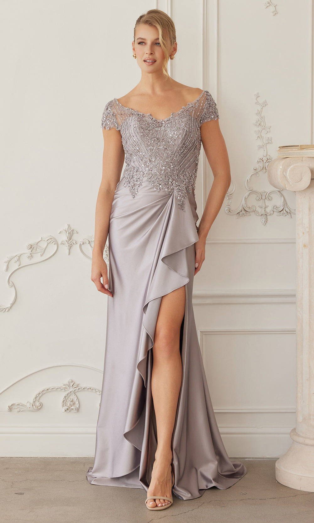 Nox Anabel MD155 - Cap Sleeve Formal Dress Mother of the Bride Dresses