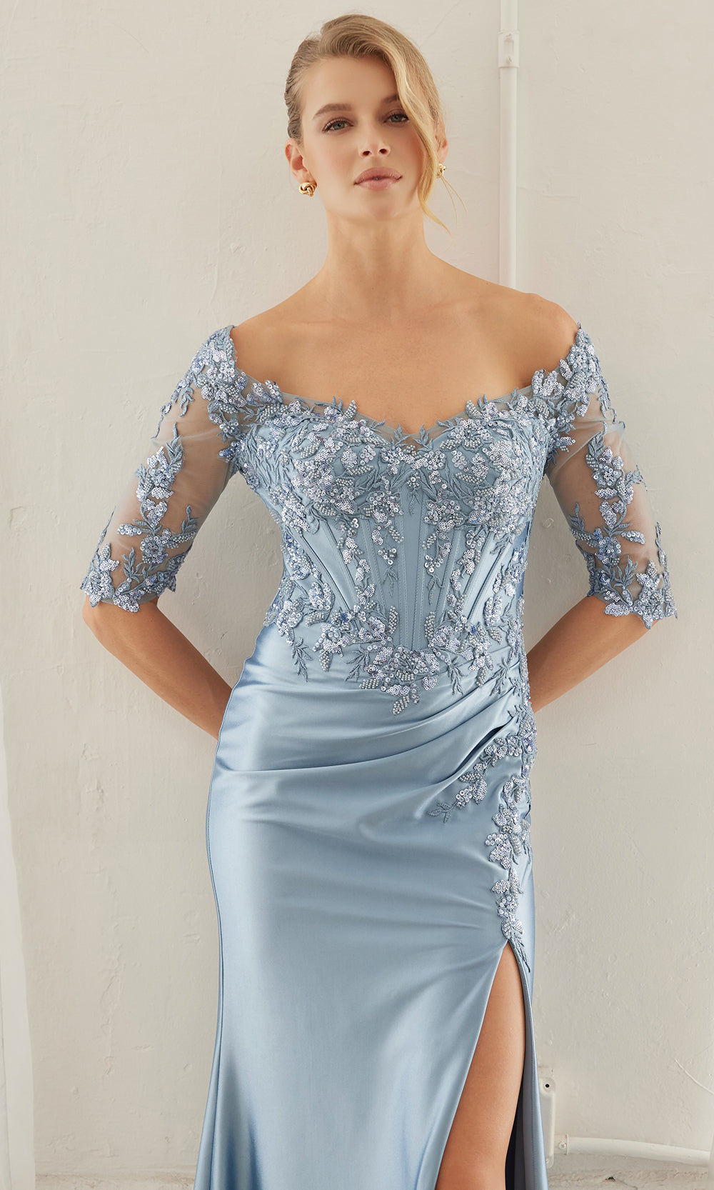 Nox Anabel MD156 - Illusion Bodice Formal Dress Mother of the Bride Dresses