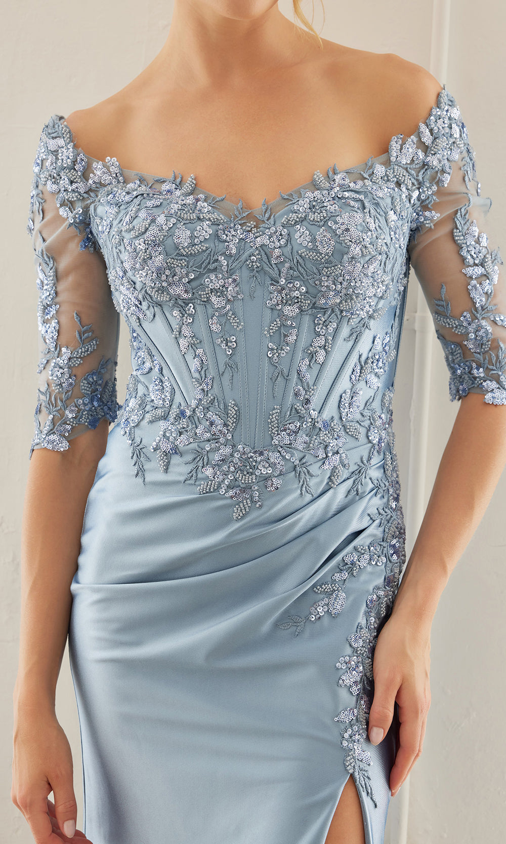 Nox Anabel MD156 - Illusion Bodice Formal Dress Mother of the Bride Dresses