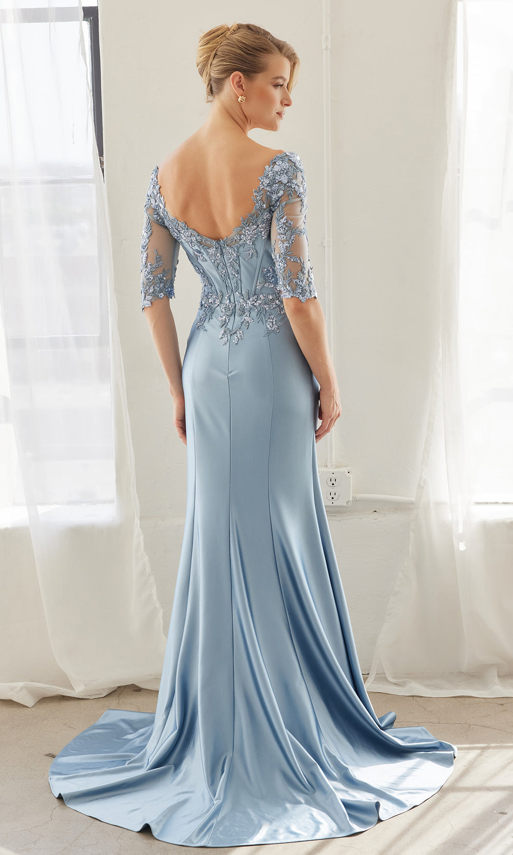 Nox Anabel MD156 - Illusion Bodice Formal Dress Mother of the Bride Dresses