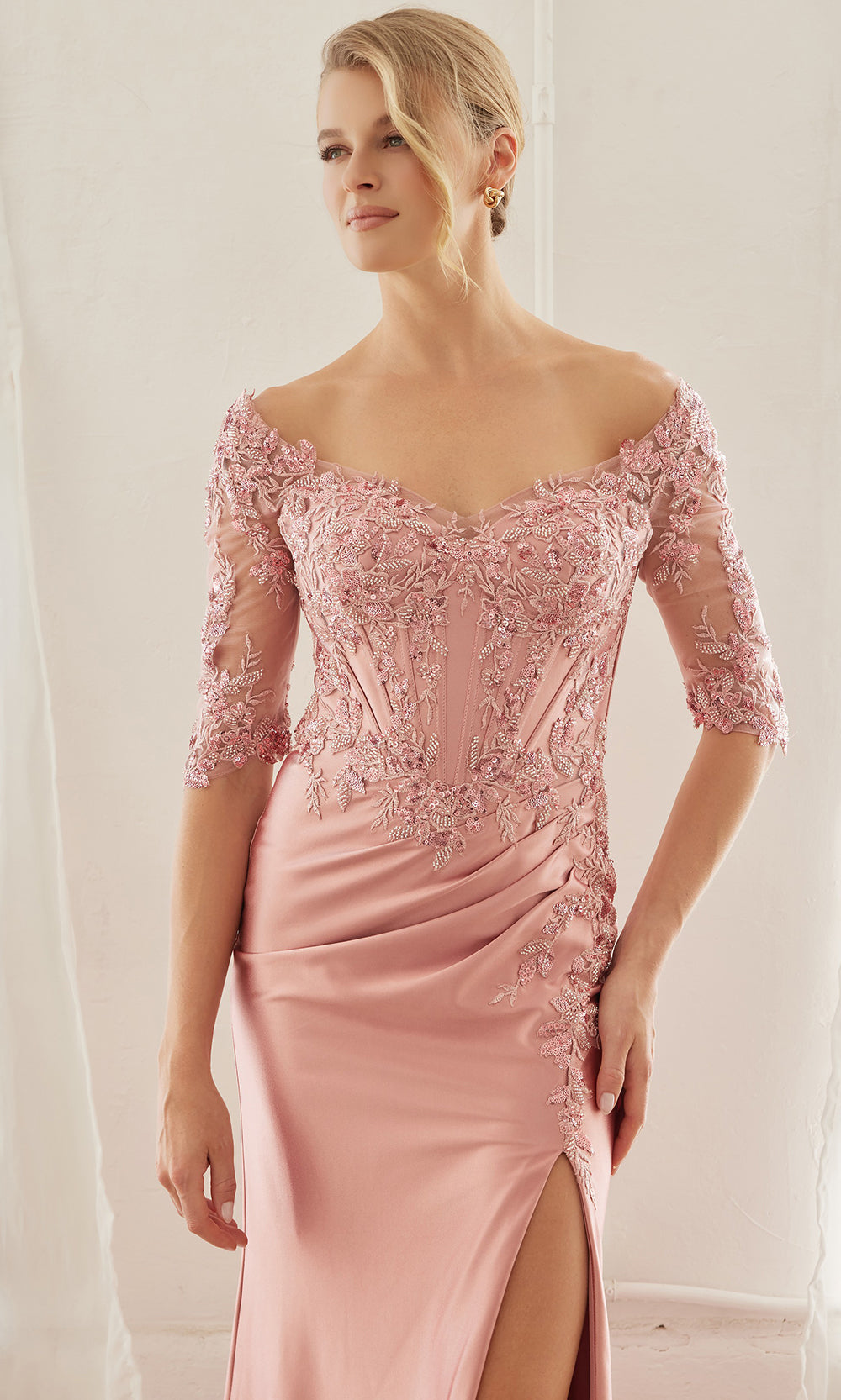 Nox Anabel MD156 - Illusion Bodice Formal Dress Mother of the Bride Dresses