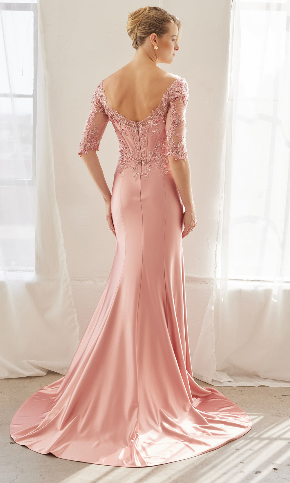 Nox Anabel MD156 - Illusion Bodice Formal Dress Mother of the Bride Dresses