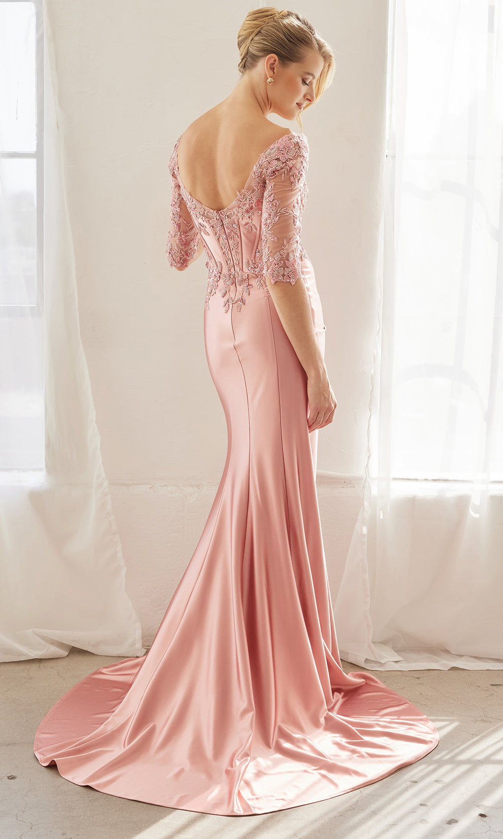 Nox Anabel MD156 - Illusion Bodice Formal Dress Mother of the Bride Dresses