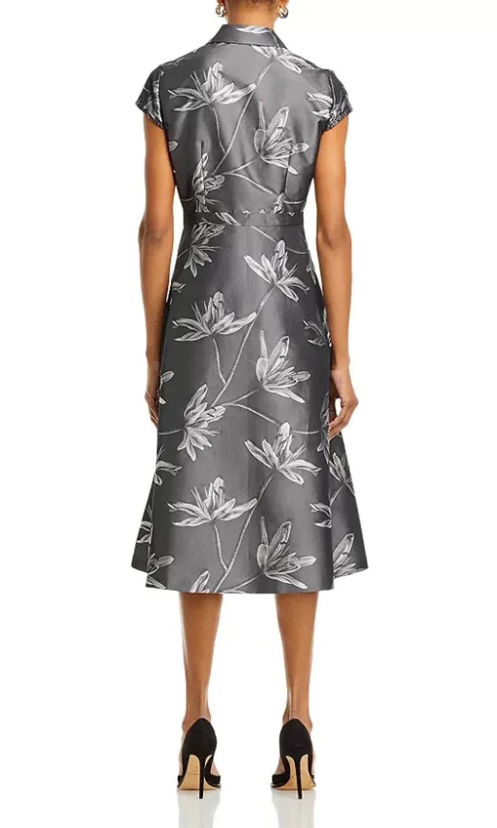 Aidan Mattox MD1E208353 - Cap Sleeve Floral Fit and Flare Dress Homecoming Dresses