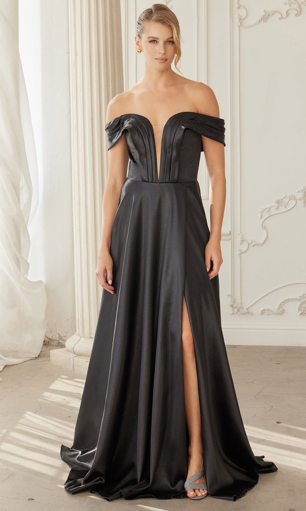 Nox Anabel ME150 - Deep V Formal A Line Dress Prom Dresses