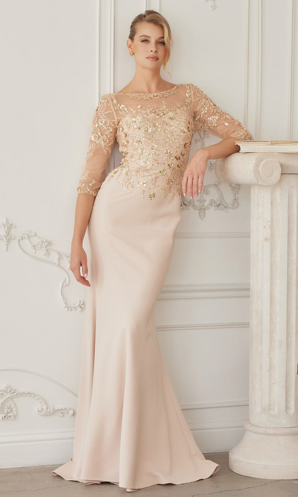 Nox Anabel MH159 - Sheer Sleeve Formal Dress Formal Gowns