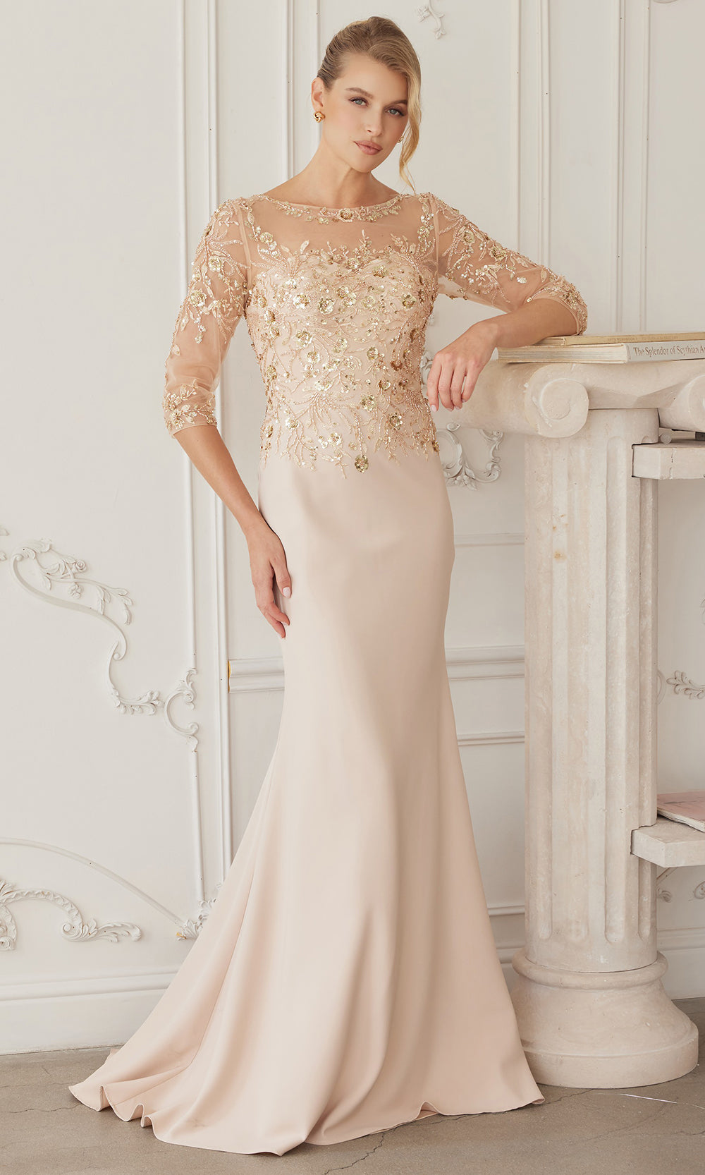 Nox Anabel MH159 - Sheer Sleeve Formal Dress Formal Gowns