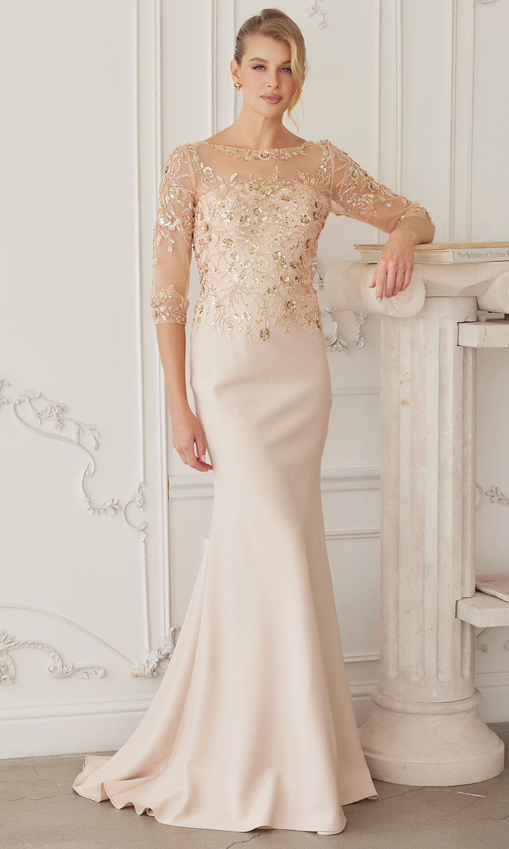 Nox Anabel MH159 - Sheer Sleeve Formal Dress Formal Gowns
