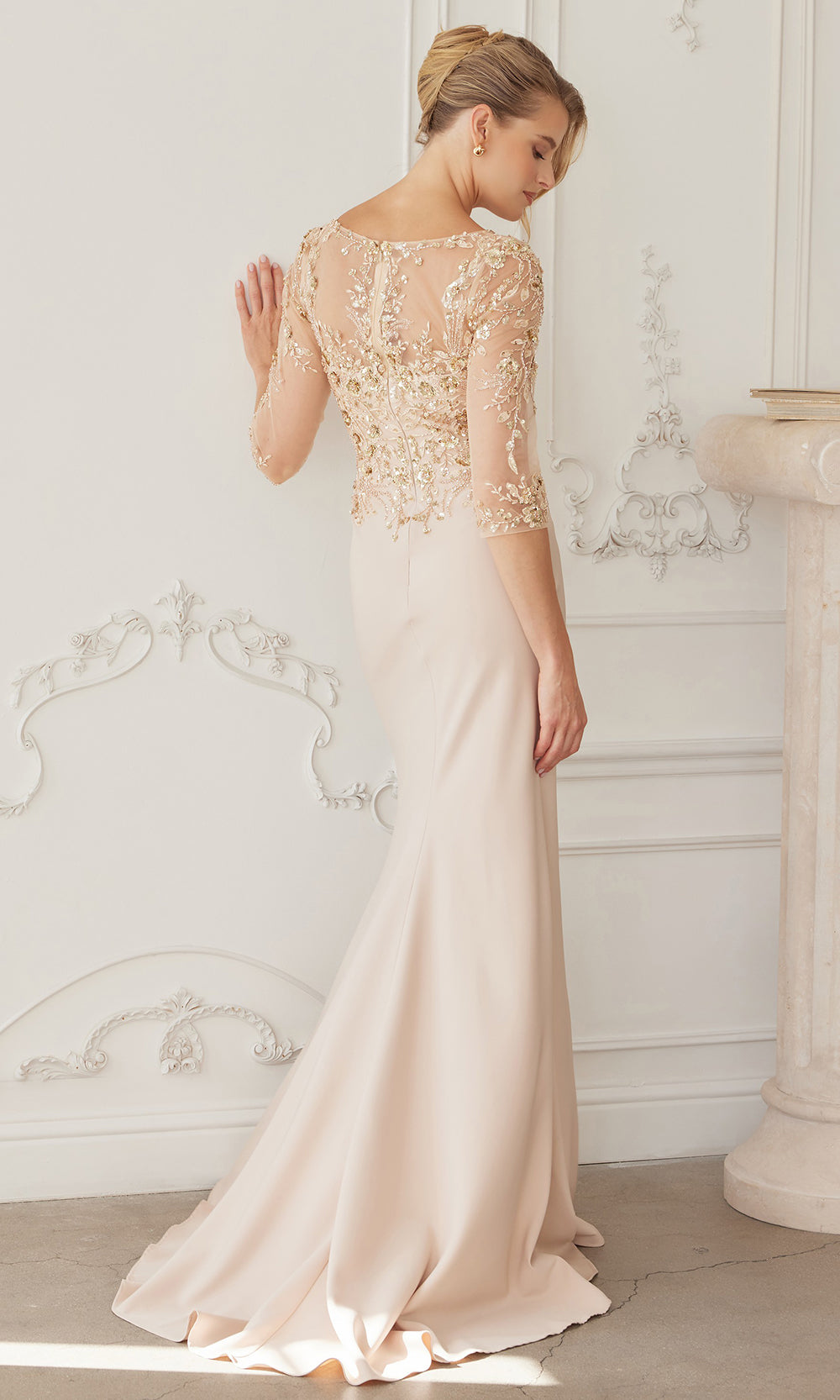 Nox Anabel MH159 - Sheer Sleeve Formal Dress Formal Gowns