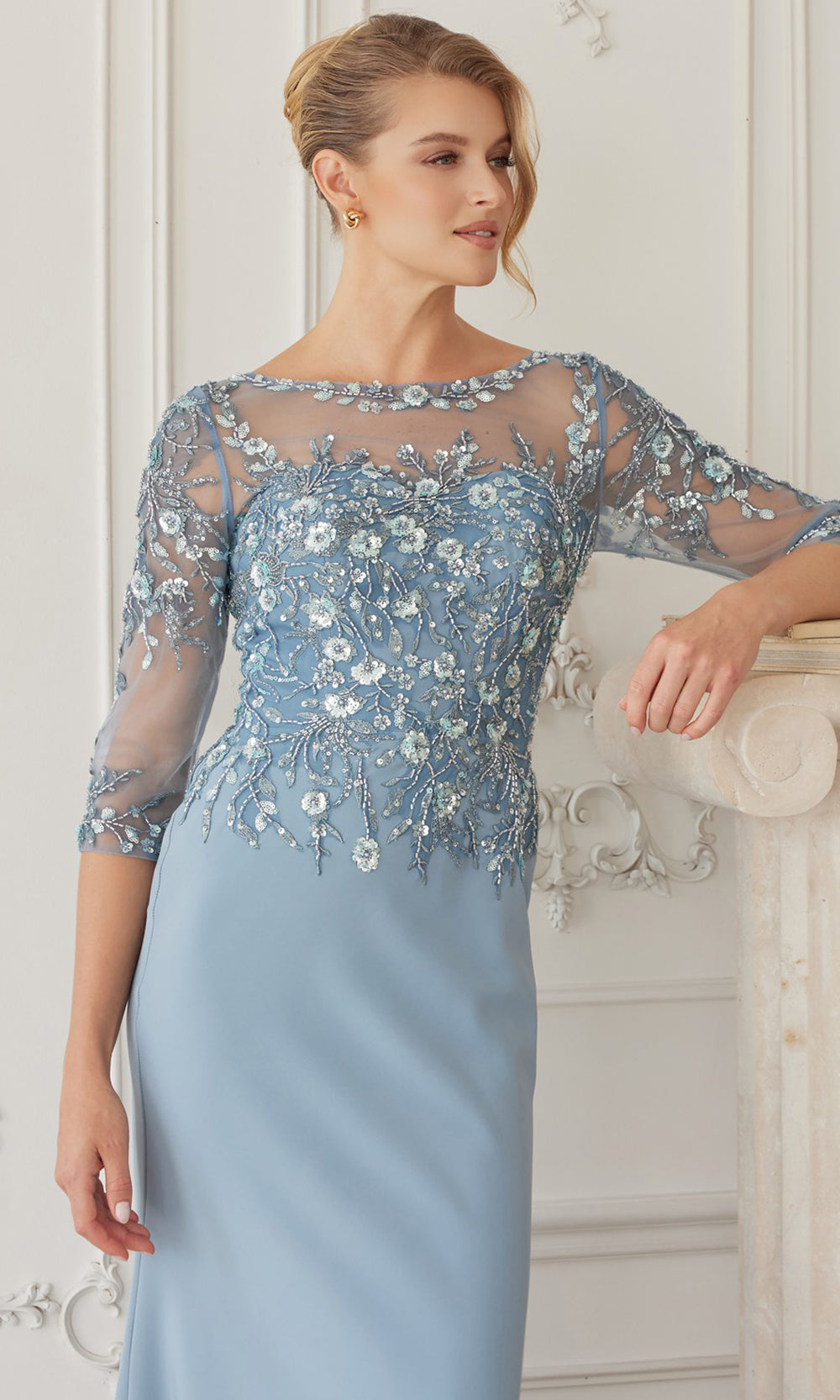 Nox Anabel MH159 - Sheer Sleeve Formal Dress Formal Gowns