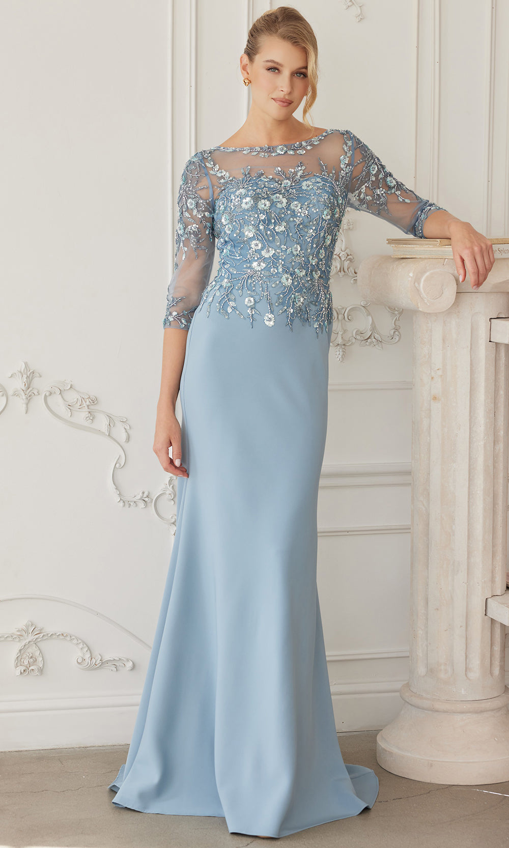 Nox Anabel MH159 - Sheer Sleeve Formal Dress Formal Gowns