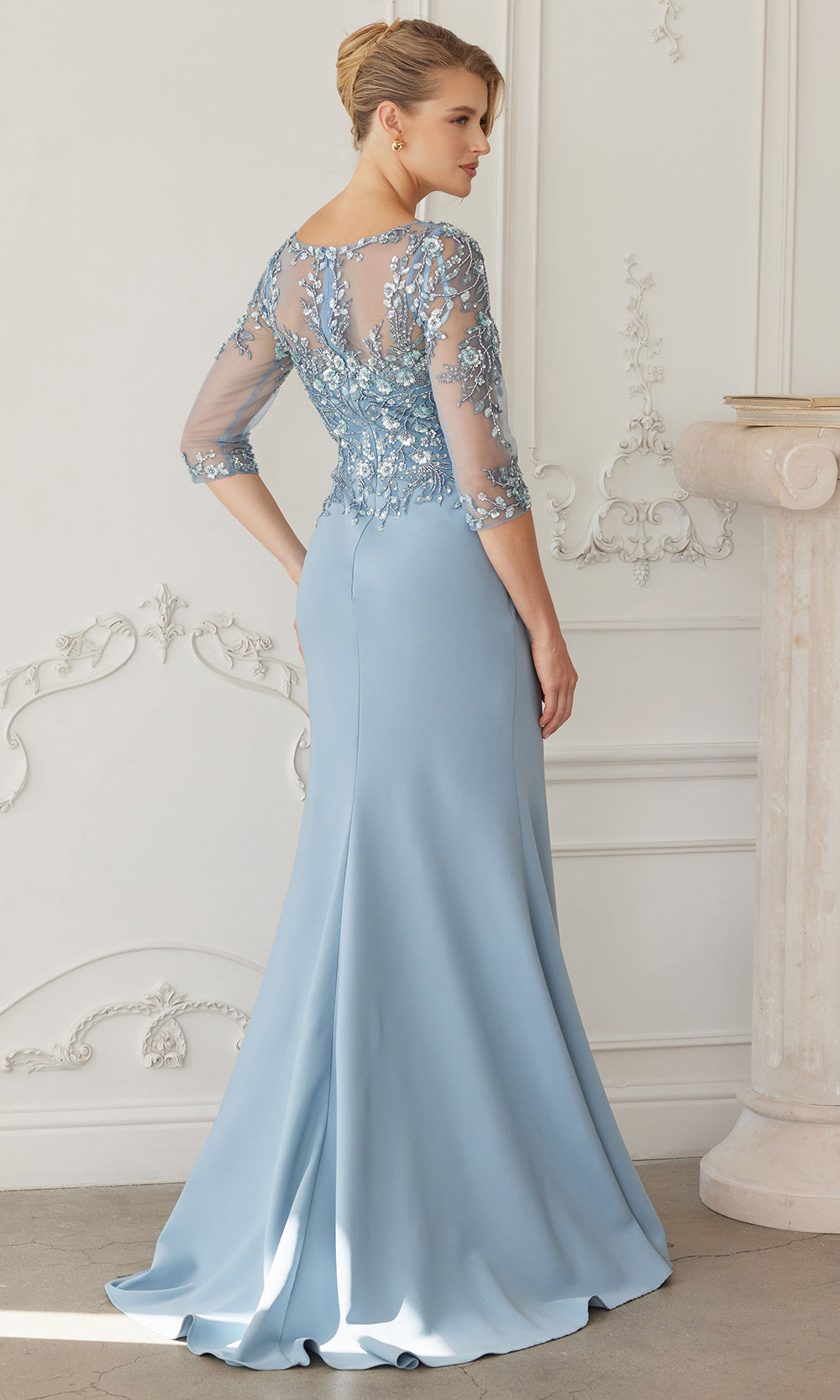 Nox Anabel MH159 - Sheer Sleeve Formal Dress Formal Gowns