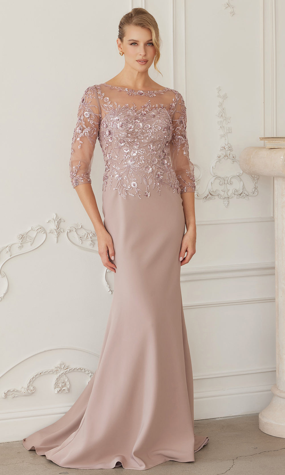 Nox Anabel MH159 - Sheer Sleeve Formal Dress Formal Gowns