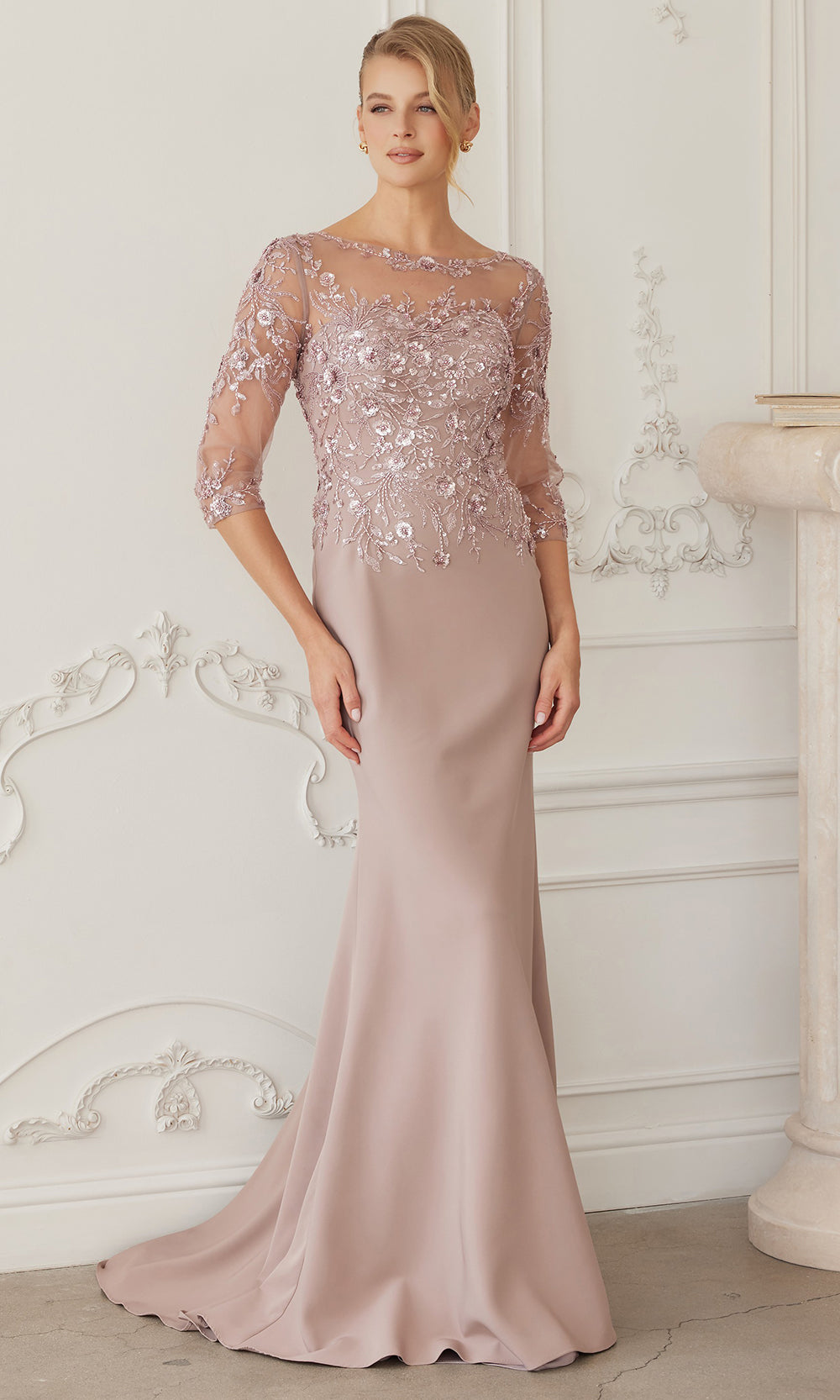 Nox Anabel MH159 - Sheer Sleeve Formal Dress Formal Gowns