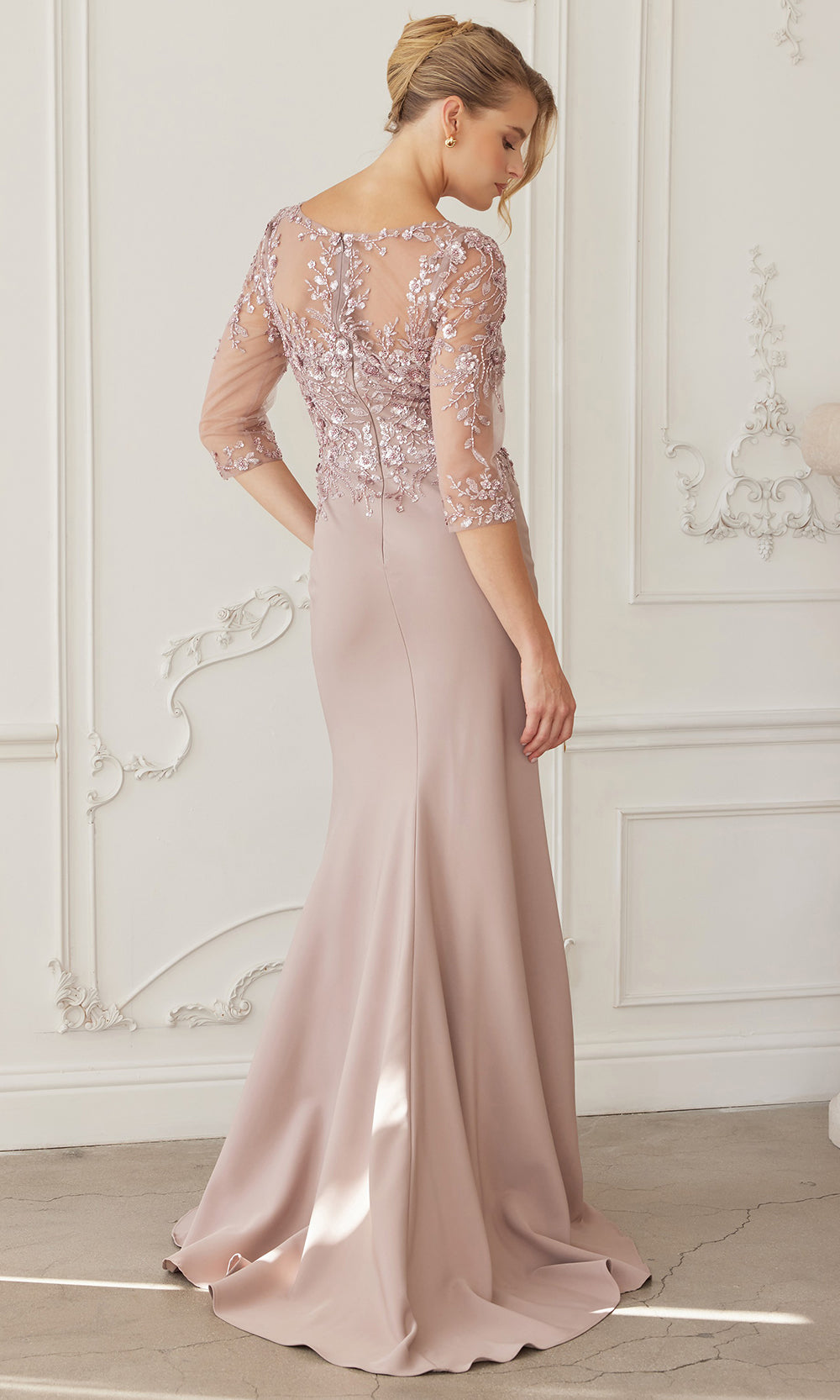 Nox Anabel MH159 - Sheer Sleeve Formal Dress Formal Gowns