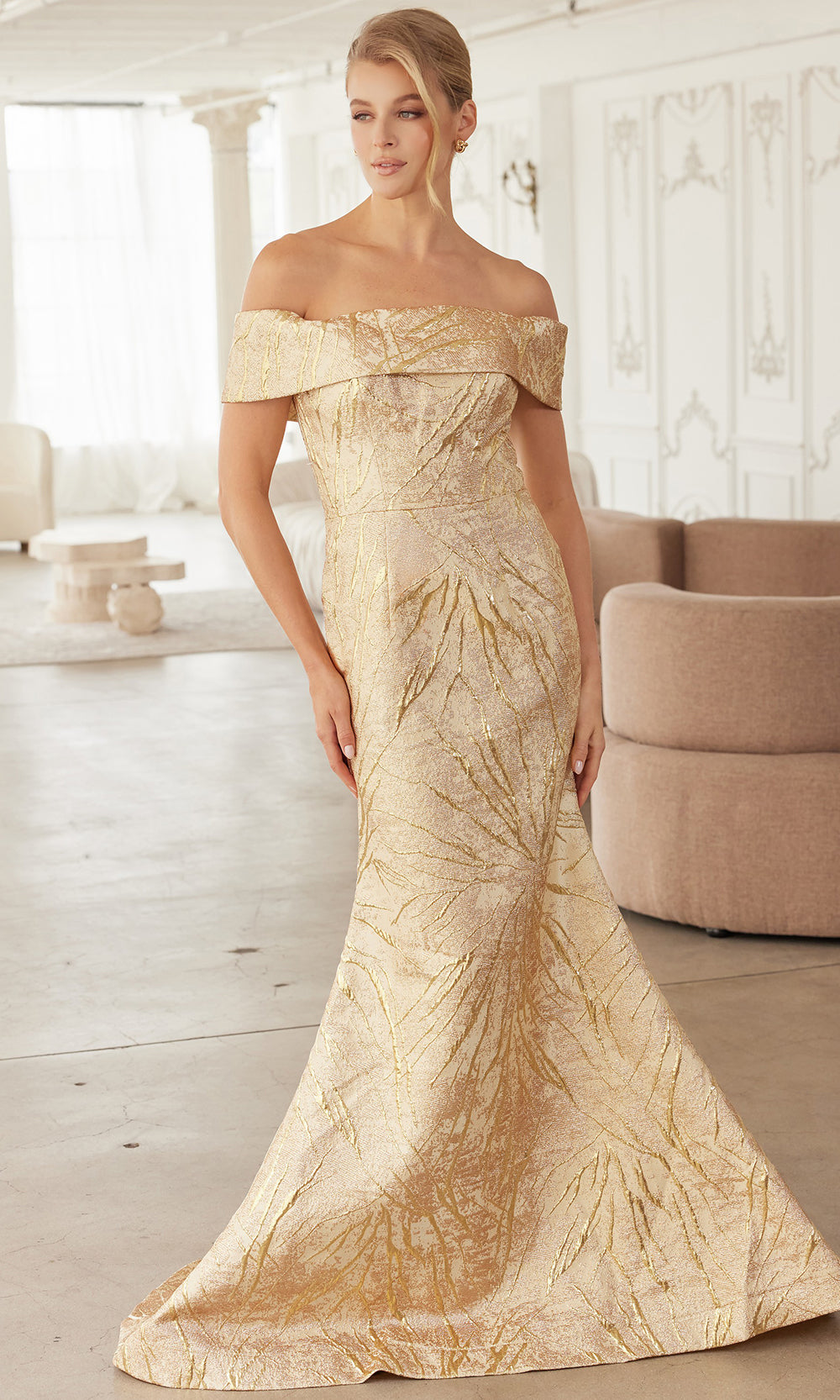 Nox Anabel MJ144 - Structured Off Shoulder Formal Dress Formal Gowns